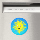 Sunshine in Blue Sky Magneet (Insitu (Vaatwasser))