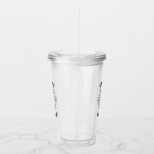 Sunshine in mijn gedachten acryl drinkbeker (Rechts)