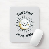 Sunshine in mijn gedachten muismat (Met muis)