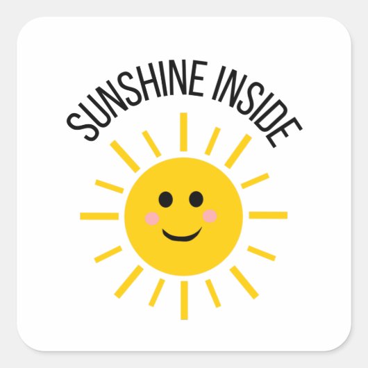 Sunshine Inside Sticker (Voorkant)