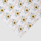 Sunshine Inside Sunflower Weefpapier Tissuepapier (Detail)