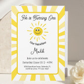 Sunshine Invitation Kids Birthday Party Card