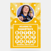 Sunshine Jaune Photo Parti de retraite Bienvenue (Recto)