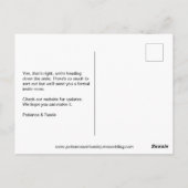 Sunshine Joy Foto Bruiloft Save the Date Briefkaart (Achterkant)