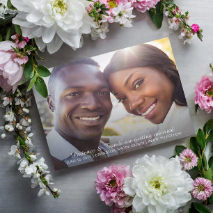 Sunshine Joy Foto Bruiloft Save the Date Briefkaart