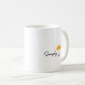 Sunshine Joyeuse Mug blanche "Simply Shine" (Devant droit)