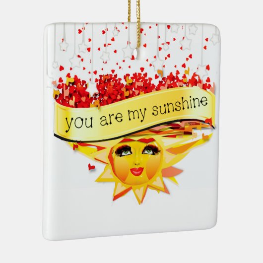 SUNSHINE KISSES KERAMISCH ORNAMENT (Rechts)