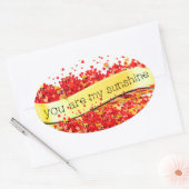 SUNSHINE KISSES OVALE STICKER (Envelop)