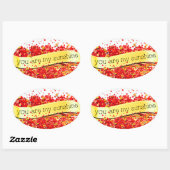 SUNSHINE KISSES OVALE STICKER (Vel)