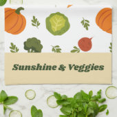 Sunshine & Légume Cute Serviette de cuisine (Plié)