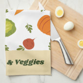 Sunshine & Légume Cute Serviette de cuisine (Quart Plié)