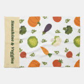 Sunshine & Légume Cute Serviette de cuisine (Horizontal)