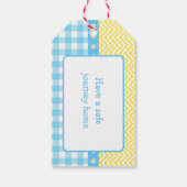 Sunshine & Lemonade Blauw & Geel Cadeau Label Cadeaulabel (Achterkant)