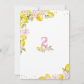Sunshine Lemonade Floral Birthday Invitation (Dos)