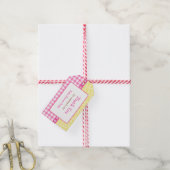 Sunshine & Lemonade roze & geel cadeau Label Cadeaulabel (Met Touw)