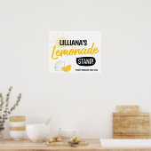 Sunshine Lemonade stand Birthday Party Poster (Keuken)