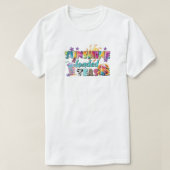 Sunshine & Loaded Teas Kleurrijke Zomer Vibes T-sh T-shirt (Design voorkant)