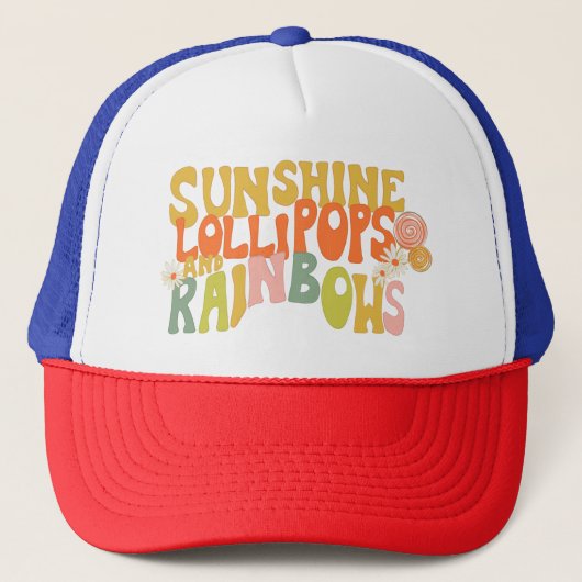 Sunshine Lollipops et Rainbows Casquette (Devant)