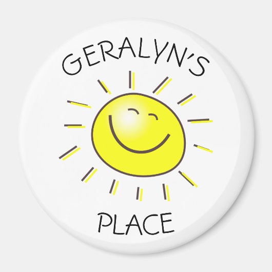 Sunshine Magnet Magneet (Voorkant)