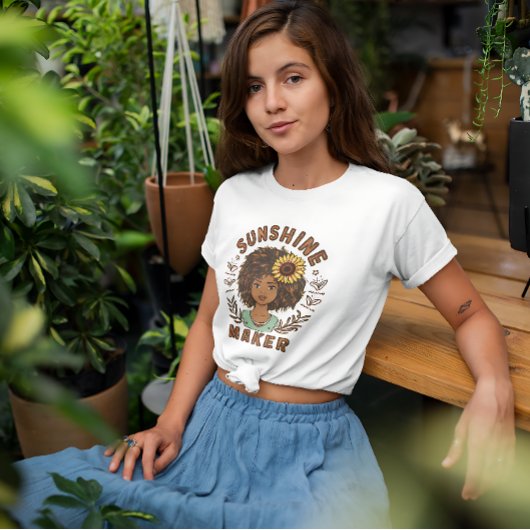 Sunshine Maker boho-stijl T-shirt