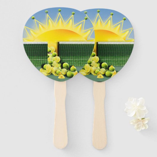 SUNSHINE MATCH accentkussen Handwaaier (Voorkant en achterkant)