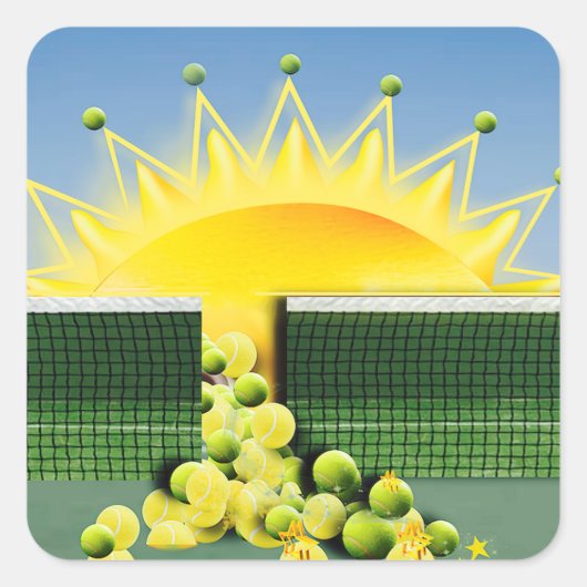 SUNSHINE MATCH VIERKANTE STICKER (Voorkant)