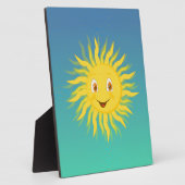 Sunshine met cirkelvormige lijnen fotoplaat (Zijkant)