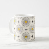 Sunshine met Face Celestial Seamless Pattern Koffiemok (Voorkant links)