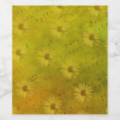 Sunshine Mixed Media Sierkussen Wijn Etiket (Enkel label)