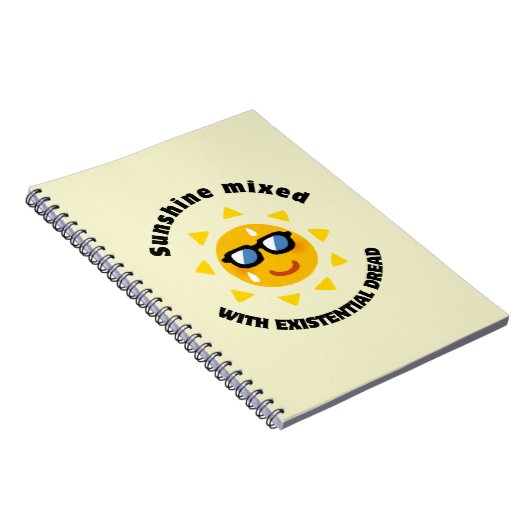 Sunshine Mixed with Existential Dread Notitieboek (Rechterzijde)