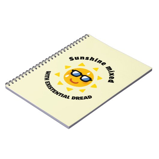 Sunshine Mixed with Existential Dread Notitieboek (Linkerzijde)