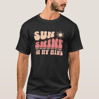 Sunshine On My Mind Retro Vakantie T-shirt