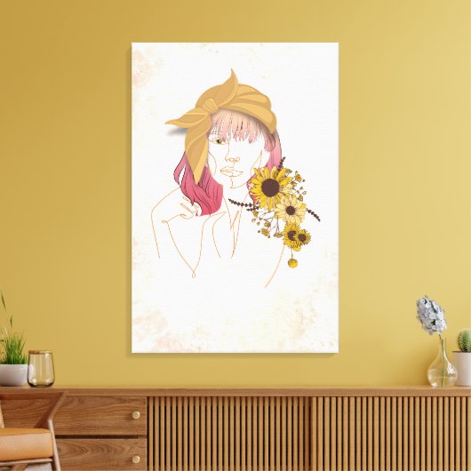 Sunshine op mijn schouderblad Artsy Canvas (Insitu (Woonkamer))