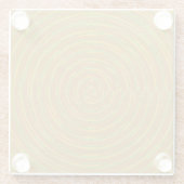 Sunshine pattern glazen onderzetter (Achterkant)