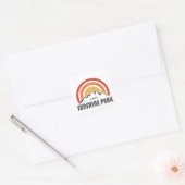 Sunshine Peak Vierkante Sticker (Envelop)