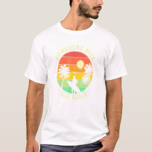 Sunshine Pill Seal Beach Summer California Tropica T-shirt
