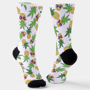 Sunshine Pineapples Graphic Patroon Sokken