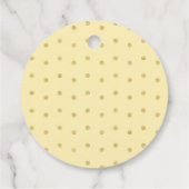 Sunshine Pink & Gold First Birthday Bedankjes Labels (Achterkant)