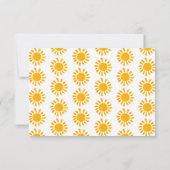 Sunshine Premier Carte de remerciements d'annivers (Dos)