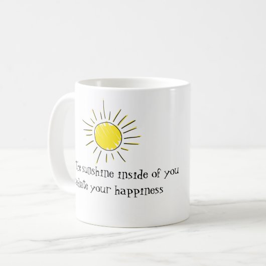 Sunshine quote mug (Devant gauche)