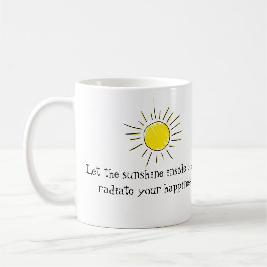 Sunshine quote mug (Gauche)