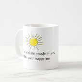 Sunshine quote mug koffiemok (Voorkant links)