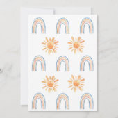 Sunshine Rainbow Boho 1er anniversaire Invitation (Dos)