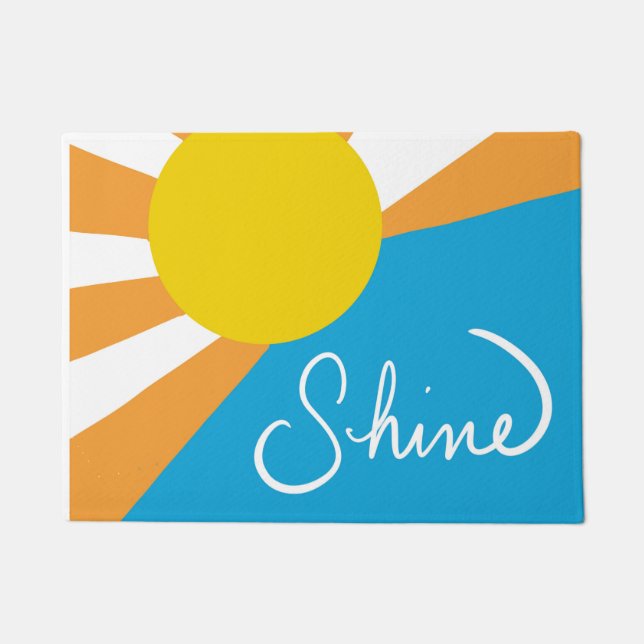 Sunshine Rays of Happiness by @ Cathy Thompson Deurmat (Voorkant)