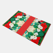 Sunshine Red Hibiscus Green blaast valkleuren Deurmat (Schuin)