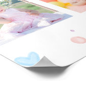 Sunshine Regenboog Verjaardagsfoto Milestone Poste Poster (Hoek)