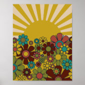 Sunshine Retro Garden jaren '60 jaren '70 Estheti Poster (Voorkant)