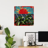 Sunshine revolution - Poster Solarpunk (Bureau à domicile)