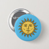 Sunshine Ronde Button 5,7 Cm (Voorkant /achterkant)