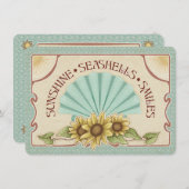 Sunshine Seashells Smiles Vintage Vibes (Voorkant / Achterkant)